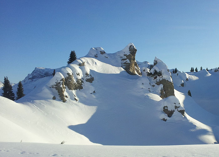 winter landschaft haus feuerstein ferienwohnung lech oberlech